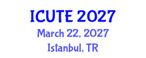 International Conference on Urban Transport and Environment (ICUTE) March 22, 2027 - Istanbul, Turkey International Conference on Urban Transport and Environment (ICUTE) March 22, 2027 - Istanbul, Turkey