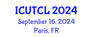 International Conference on Urban Transportation and City Logistics (ICUTCL) September 16, 2024 - Paris, France
