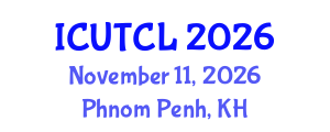 International Conference on Urban Transportation and City Logistics (ICUTCL) November 11, 2026 - Phnom Penh, Cambodia International Conference on Urban Transportation and City Logistics (ICUTCL) November 11, 2026 - Phnom Penh, Cambodia