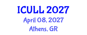 International Conference on Urdu Language and Linguistics (ICULL) April 08, 2027 - Athens, Greece International Conference on Urdu Language and Linguistics (ICULL) April 08, 2027 - Athens, Greece
