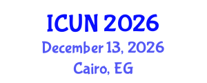International Conference on Urology and Nephrology (ICUN) December 13, 2026 - Cairo, Egypt International Conference on Urology and Nephrology (ICUN) December 13, 2026 - Cairo, Egypt