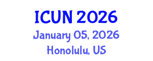 International Conference on Urology and Nephrology (ICUN) January 05, 2026 - Honolulu, United States International Conference on Urology and Nephrology (ICUN) January 05, 2026 - Honolulu, United States