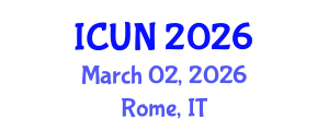 International Conference on Urology and Nephrology (ICUN) March 02, 2026 - Rome, Italy International Conference on Urology and Nephrology (ICUN) March 02, 2026 - Rome, Italy