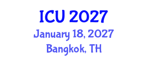 International Conference on Urology (ICU) January 18, 2027 - Bangkok, Thailand International Conference on Urology (ICU) January 18, 2027 - Bangkok, Thailand