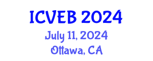 International Conference on Veterinary Epidemiology and Biostatistics (ICVEB) July 11, 2024 - Ottawa, Canada
