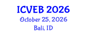 International Conference on Veterinary Epidemiology and Biostatistics (ICVEB) October 25, 2026 - Bali, Indonesia