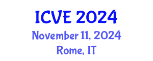 International Conference on Veterinary Epidemiology (ICVE) November 11, 2024 - Rome, Italy