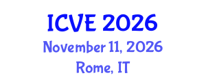 International Conference on Veterinary Epidemiology (ICVE) November 11, 2026 - Rome, Italy