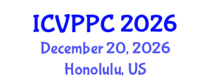 International Conference on Veterinary Parasitology and Parasite Control (ICVPPC) December 20, 2026 - Honolulu, United States International Conference on Veterinary Parasitology and Parasite Control (ICVPPC) December 20, 2026 - Honolulu, United States