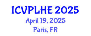 International Conference on Veterinary Pathology, Livestock Health and Epizootiology (ICVPLHE) April 19, 2025 - Paris, France