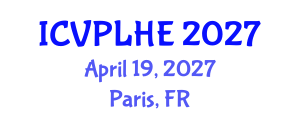 International Conference on Veterinary Pathology, Livestock Health and Epizootiology (ICVPLHE) April 19, 2027 - Paris, France International Conference on Veterinary Pathology, Livestock Health and Epizootiology (ICVPLHE) April 19, 2027 - Paris, France