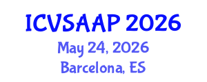 International Conference on Veterinary Sciences, Animal Anatomy and Physiology (ICVSAAP) May 24, 2026 - Barcelona, Spain