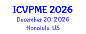 International Conference on Vibration Problems and Mechanical Engineering (ICVPME) December 20, 2026 - Honolulu, United States International Conference on Vibration Problems and Mechanical Engineering (ICVPME) December 20, 2026 - Honolulu, United States