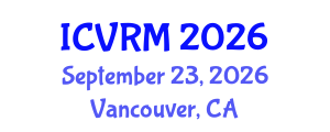 International Conference on Virtual Reality in Medicine (ICVRM) September 23, 2026 - Vancouver, Canada