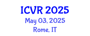 International Conference on Virtual Rehabilitation (ICVR) May 03, 2025 - Rome, Italy