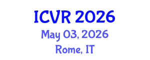 International Conference on Virtual Rehabilitation (ICVR) May 03, 2026 - Rome, Italy