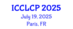 International Conference on Visible Light Communication and Positioning (ICCLCP) July 19, 2025 - Paris, France