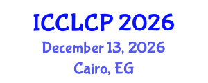 International Conference on Visible Light Communication and Positioning (ICCLCP) December 13, 2026 - Cairo, Egypt International Conference on Visible Light Communication and Positioning (ICCLCP) December 13, 2026 - Cairo, Egypt