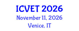 International Conference on Vocational Education and Training (ICVET) November 11, 2026 - Venice, Italy