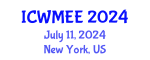International Conference on Waste Management and Environmental Engineering (ICWMEE) July 11, 2024 - New York, United States
