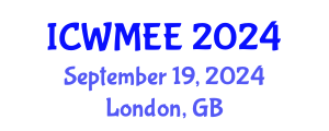 International Conference on Waste Management and Environmental Engineering (ICWMEE) September 19, 2024 - London, United Kingdom