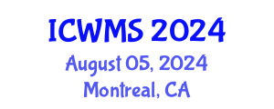 International Conference on Waste Management and Solutions (ICWMS) August 05, 2024 - Montreal, Canada