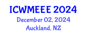 International Conference on Waste Management, Ecological and Environmental Engineering (ICWMEEE) December 02, 2024 - Auckland, New Zealand