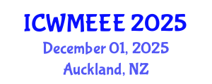 International Conference on Waste Management, Ecological and Environmental Engineering (ICWMEEE) December 01, 2025 - Auckland, New Zealand