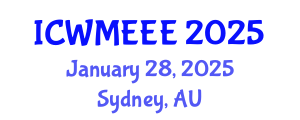 International Conference on Waste Management, Ecological and Environmental Engineering (ICWMEEE) January 28, 2025 - Sydney, Australia