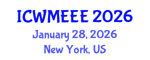 International Conference on Waste Management, Ecological and Environmental Engineering (ICWMEEE) January 28, 2026 - New York, United States