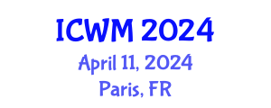 International Conference on Waste Management (ICWM) April 11, 2024 - Paris, France