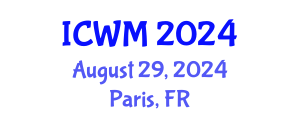 International Conference on Waste Management (ICWM) August 29, 2024 - Paris, France
