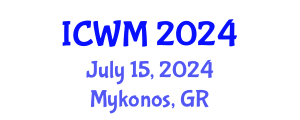 International Conference on Waste Management (ICWM) July 15, 2024 - Mykonos, Greece