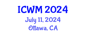 International Conference on Waste Management (ICWM) July 11, 2024 - Ottawa, Canada