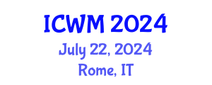 International Conference on Waste Management (ICWM) July 22, 2024 - Rome, Italy