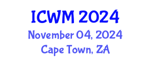 International Conference on Waste Management (ICWM) November 04, 2024 - Cape Town, South Africa