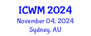 International Conference on Waste Management (ICWM) November 04, 2024 - Sydney, Australia