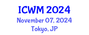 International Conference on Waste Management (ICWM) November 07, 2024 - Tokyo, Japan