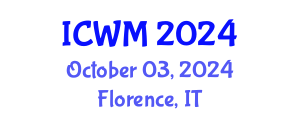 International Conference on Waste Management (ICWM) October 03, 2024 - Florence, Italy
