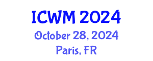 International Conference on Waste Management (ICWM) October 28, 2024 - Paris, France