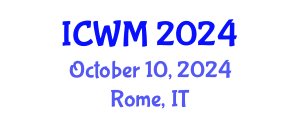 International Conference on Waste Management (ICWM) October 10, 2024 - Rome, Italy