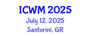 International Conference on Waste Management (ICWM) July 12, 2025 - Santorini, Greece