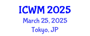International Conference on Waste Management (ICWM) March 25, 2025 - Tokyo, Japan