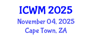 International Conference on Waste Management (ICWM) November 04, 2025 - Cape Town, South Africa
