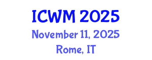 International Conference on Waste Management (ICWM) November 11, 2025 - Rome, Italy