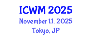 International Conference on Waste Management (ICWM) November 11, 2025 - Tokyo, Japan