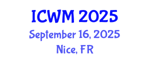 International Conference on Waste Management (ICWM) September 16, 2025 - Nice, France