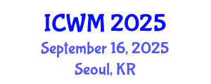 International Conference on Waste Management (ICWM) September 16, 2025 - Seoul, Republic of Korea