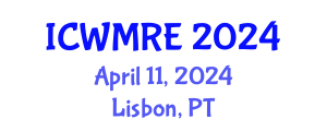 International Conference on Waste Management, Recycling and Environment (ICWMRE) April 11, 2024 - Lisbon, Portugal
