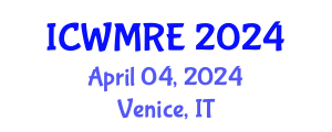 International Conference on Waste Management, Recycling and Environment (ICWMRE) April 04, 2024 - Venice, Italy